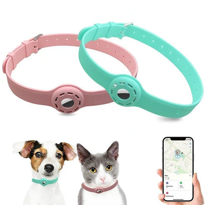 Adjustable Silicone Pet Collar for Apple Airtag - Comfortable & Lightweight Design 0
