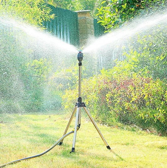 Adjustable Stainless Steel 360° Rotating Irrigation Sprayer with Tripod 0