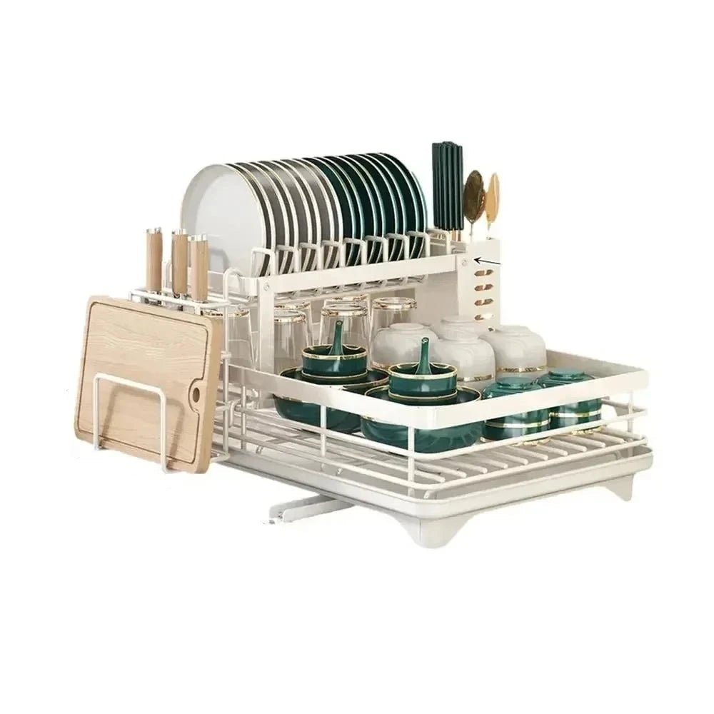 Adjustable Stainless Steel Dish Drying Rack – Compact, Foldable & Rust-Resistant 7