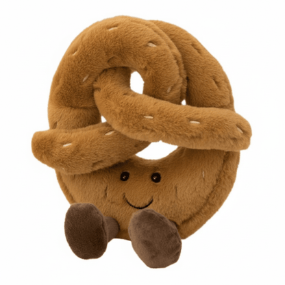 Adorable Pretzel Croissant Plush Toy - Soft Stuffed Animal for Kids & Adults 3