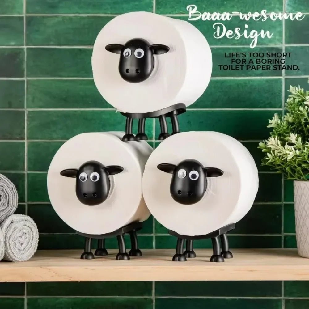 Adorable Sheep Toilet Paper Holder - Unique Space-Saving Bathroom Decor 2