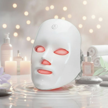 Advanced LED Face Mask - 7-in-1 Red Light Therapy for Skincare & Anti-Aging 0