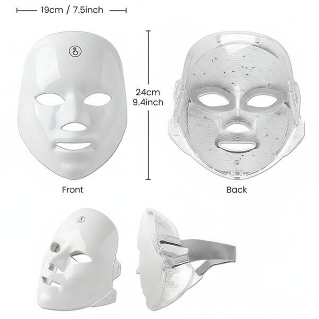 Advanced LED Face Mask - 7-in-1 Red Light Therapy for Skincare & Anti-Aging 7