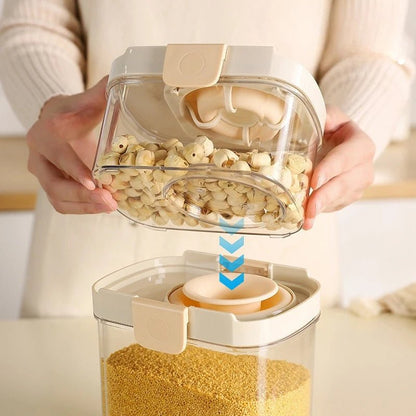 Airtight Storage Jars Set - Durable Plastic Containers for Whole Grains & Spices 4