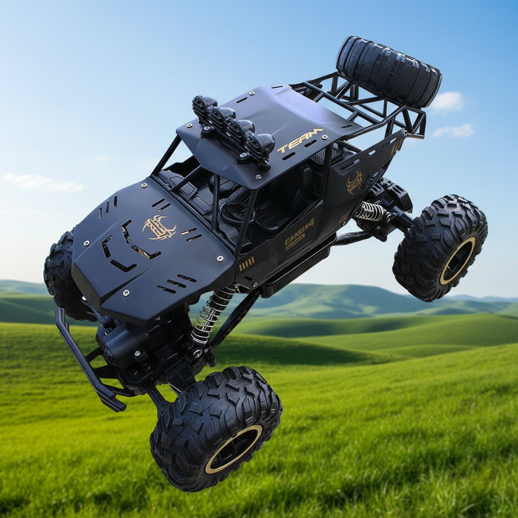 All-Terrain 4x4 Remote Control Monster Truck with LED Headlights - Fast & Durable RC Truck for Kids and Adults 0