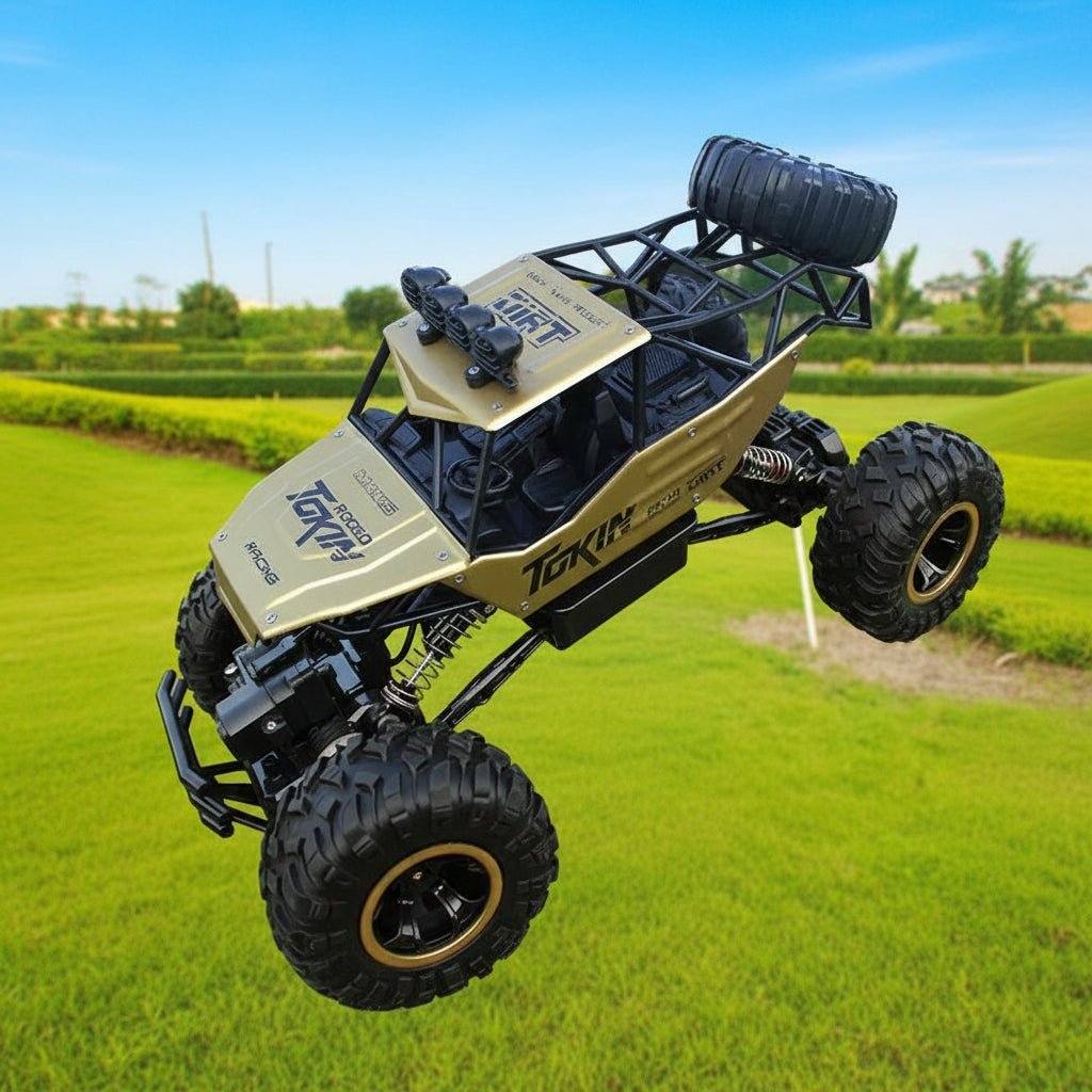 All-Terrain 4x4 Remote Control Monster Truck with LED Headlights - Fast & Durable RC Truck for Kids and Adults 5