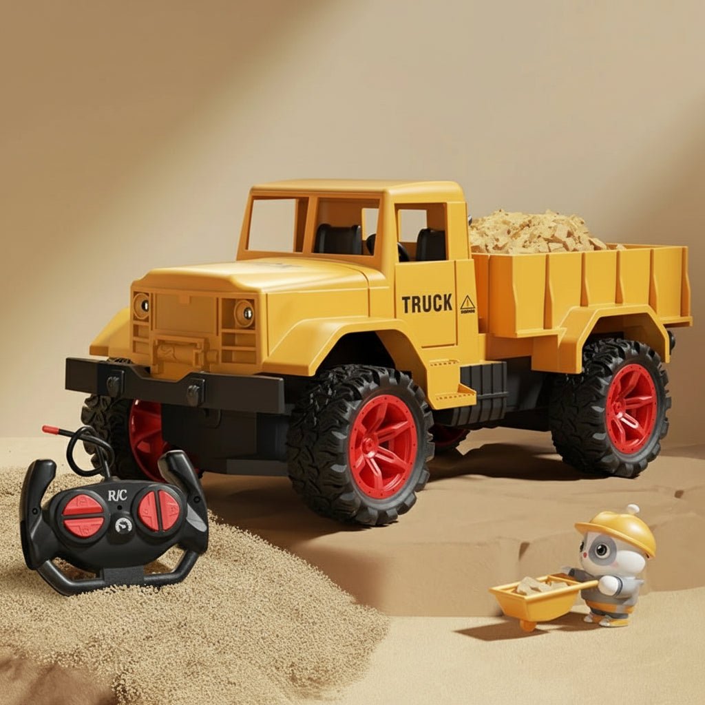 Alloy Remote Control Excavator Toy with Lights, Sound Effects for Kids 14