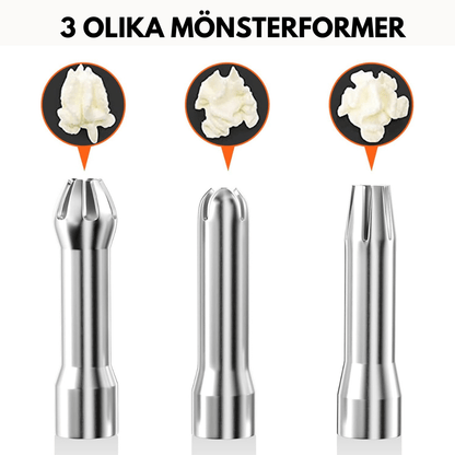 Aluminum Cream Siphon - 500ml Whipped Cream Dispenser with 3 Nozzles 4