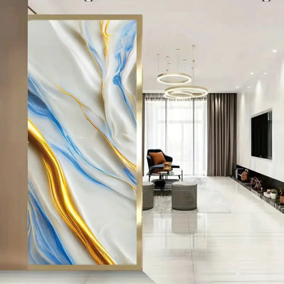 Aluminum Foil Marble Decor Stickers - Self-Adhesive Waterproof Wallpaper for Cabinets & Countertops 4