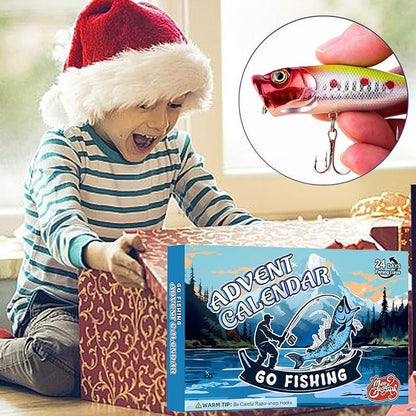 AngleVent – 24-Day Christmas Countdown for Anglers with Tackle Set