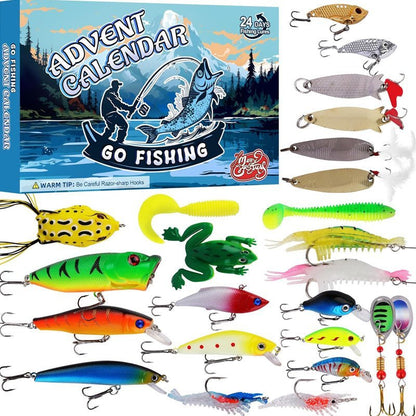 AngleVent – 24-Day Christmas Countdown for Anglers with Tackle Set