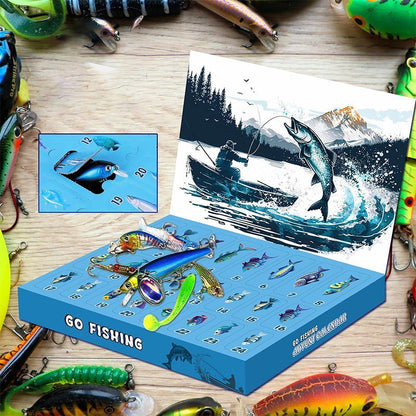 AngleVent – 24-Day Christmas Countdown for Anglers with Tackle Set