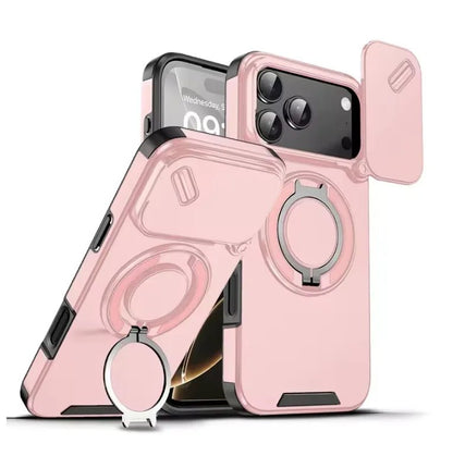 Armor Shockproof Magnetic Ring Stand Phone Case for iPhone 17 Series 7
