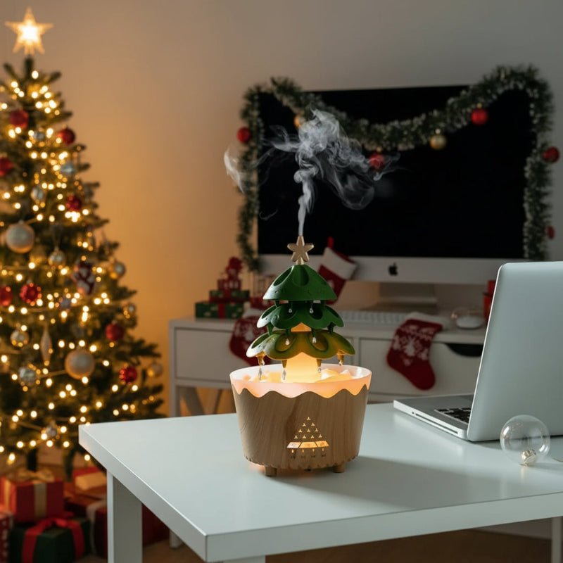 AromaEvergreen - Christmas Tree Aroma Diffuser with Adjustable Mist 2