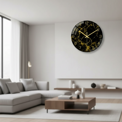 ArtGlass - Modern 12-Inch Wall Clock with Artistic Designs for Home Decor 0