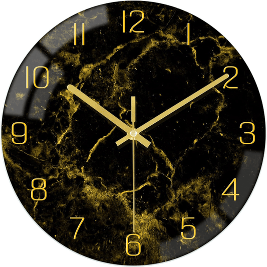 ArtGlass - Modern 12-Inch Wall Clock with Artistic Designs for Home Decor 0
