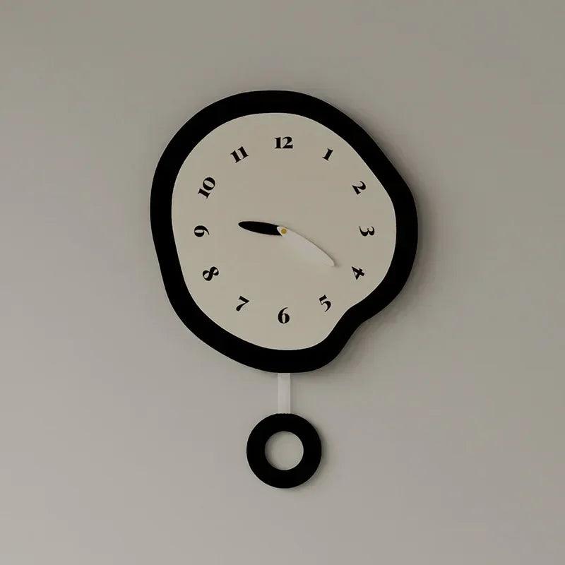 ArtisanTimepiece - 12-Inch Irregular Wall Clock with Silent Movement 2