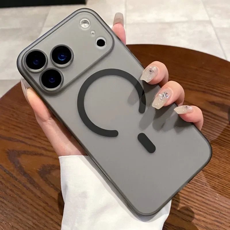 AuraClear – Ultra-Thin Matte Clear MagSafe Case for iPhone 11-17 1