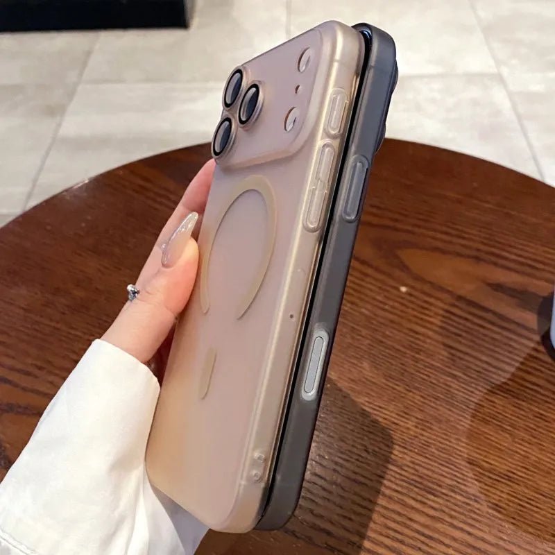AuraClear – Ultra-Thin Matte Clear MagSafe Case for iPhone 11-17 3