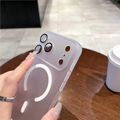 AuraClear – Ultra-Thin Matte Clear MagSafe Case for iPhone 11-17 5