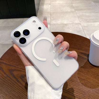 AuraClear – Ultra-Thin Matte Clear MagSafe Case for iPhone 11-17 8