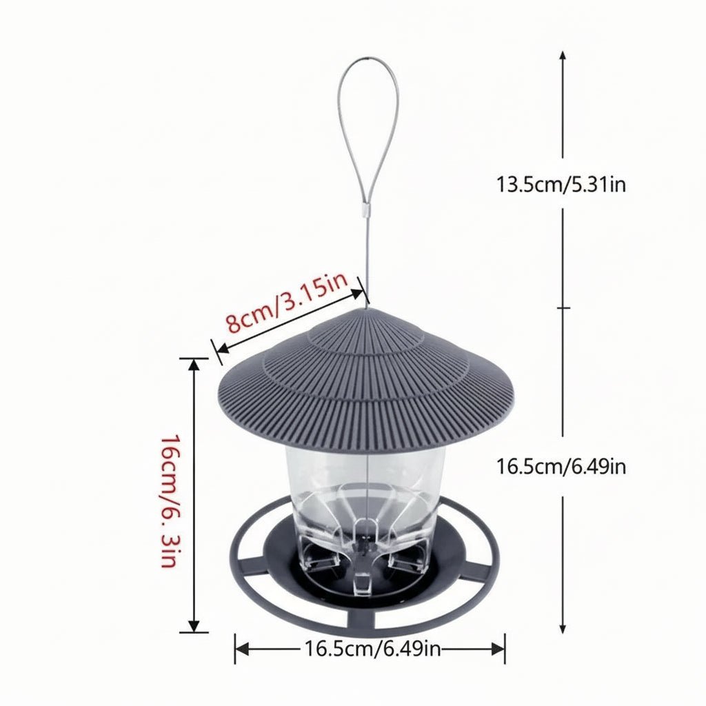 Automatic Bird Feeder - Weatherproof Multi-Hole Nut Dispenser for Wild Birds 2