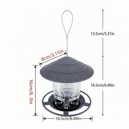 Automatic Bird Feeder - Weatherproof Multi-Hole Nut Dispenser for Wild Birds 2