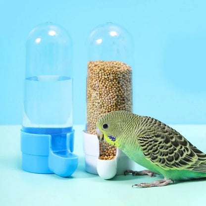 Automatic Bird Water Dispenser & Food Feeder - Non-Toxic PP Plastic, Easy Installation 1