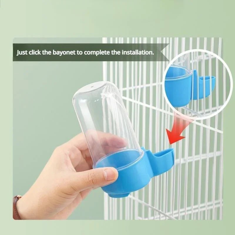 Automatic Bird Water Dispenser & Food Feeder - Non-Toxic PP Plastic, Easy Installation 4