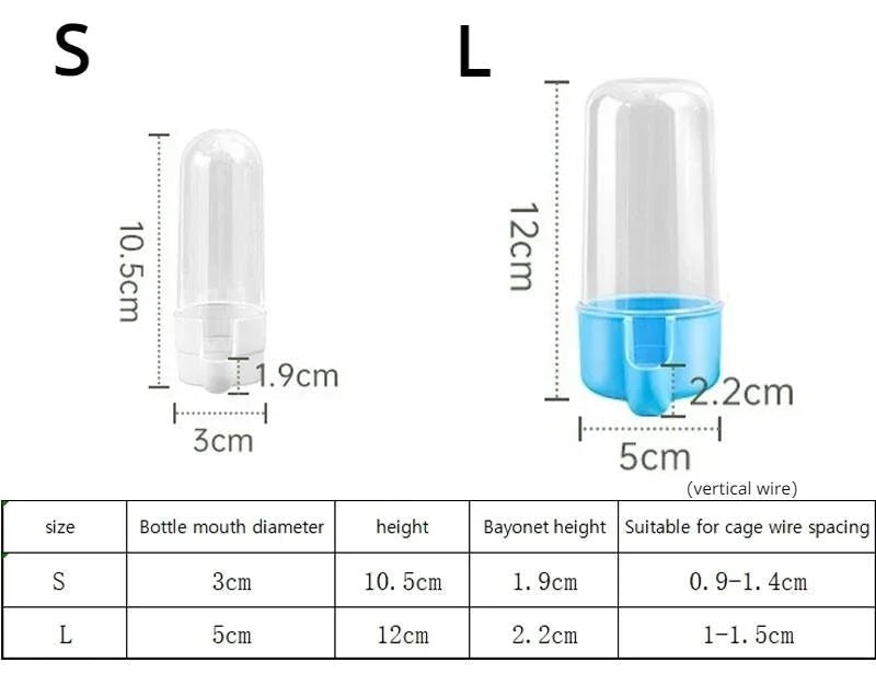 Automatic Bird Water Dispenser & Food Feeder - Non-Toxic PP Plastic, Easy Installation 5