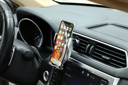 Automatic Clamping Phone Holder with Wireless Charging & 360-Degree Rotation 7