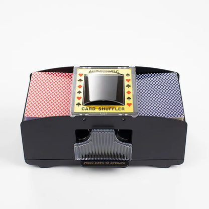 Automatic Electric Card Shuffler - USB & Battery-Operated for 1-2 Decks 1
