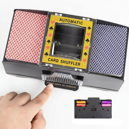 Automatic Electric Card Shuffler - USB & Battery-Operated for 1-2 Decks 7
