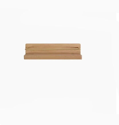 BAMBRIA – Bamboo wall coat rack with shelf and sturdy hooks 10