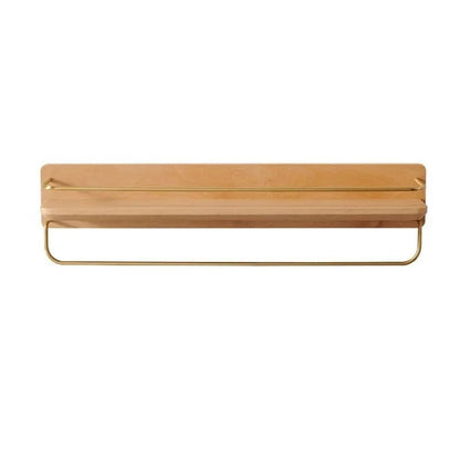 BAMBRIA – Bamboo wall coat rack with shelf and sturdy hooks 12