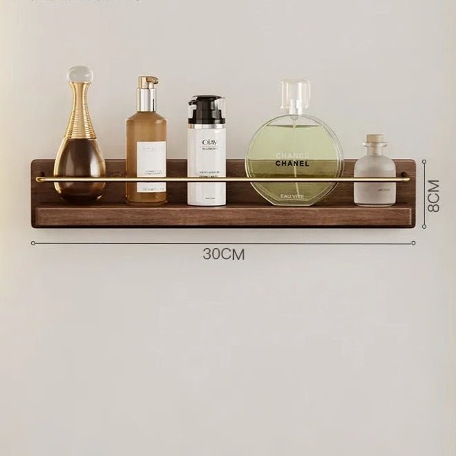BAMBRIA – Bamboo wall coat rack with shelf and sturdy hooks 2