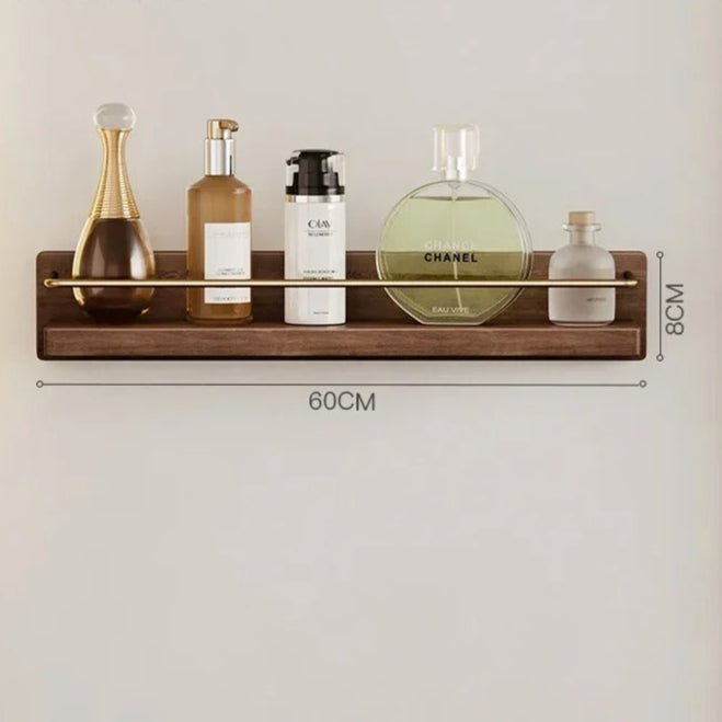 BAMBRIA – Bamboo wall coat rack with shelf and sturdy hooks 8