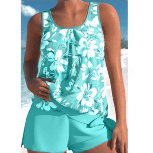 BLOOMFORMER – Floral Tankini Set for Elegant Summer Style 0