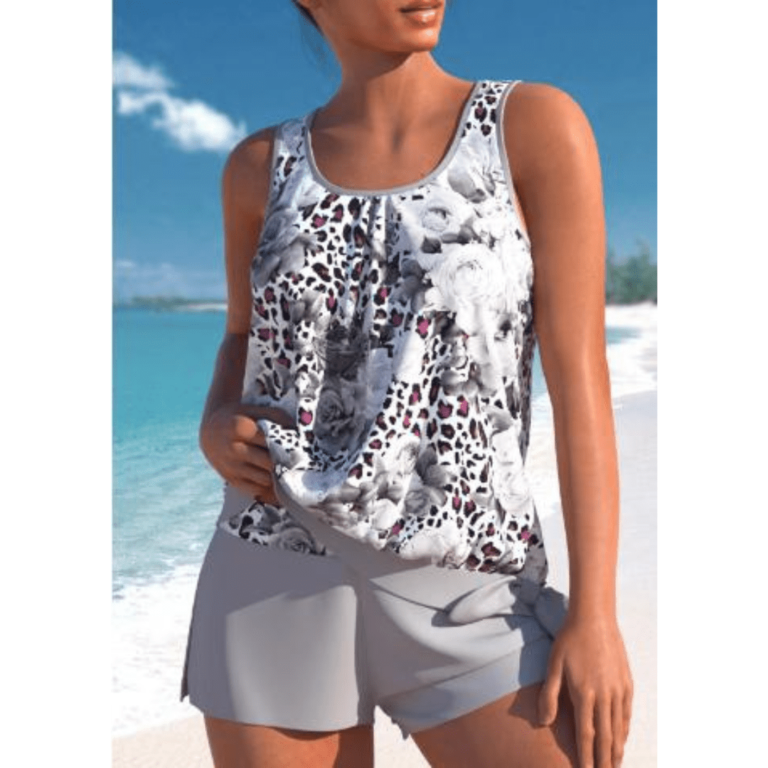 BLOOMFORMER – Floral Tankini Set for Elegant Summer Style 2