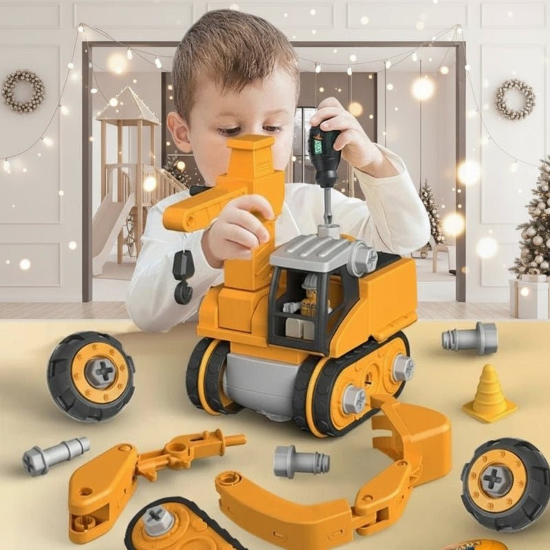 BUILDTRIQ – Electric Engineering Construction Kit for Children with Screwdrivers and Vehicle Parts 1