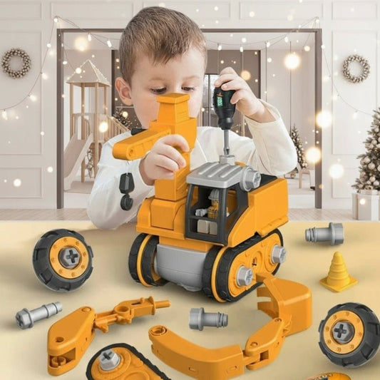 BUILDTRIQ – Electric Engineering Construction Kit for Children with Screwdrivers and Vehicle Parts 1