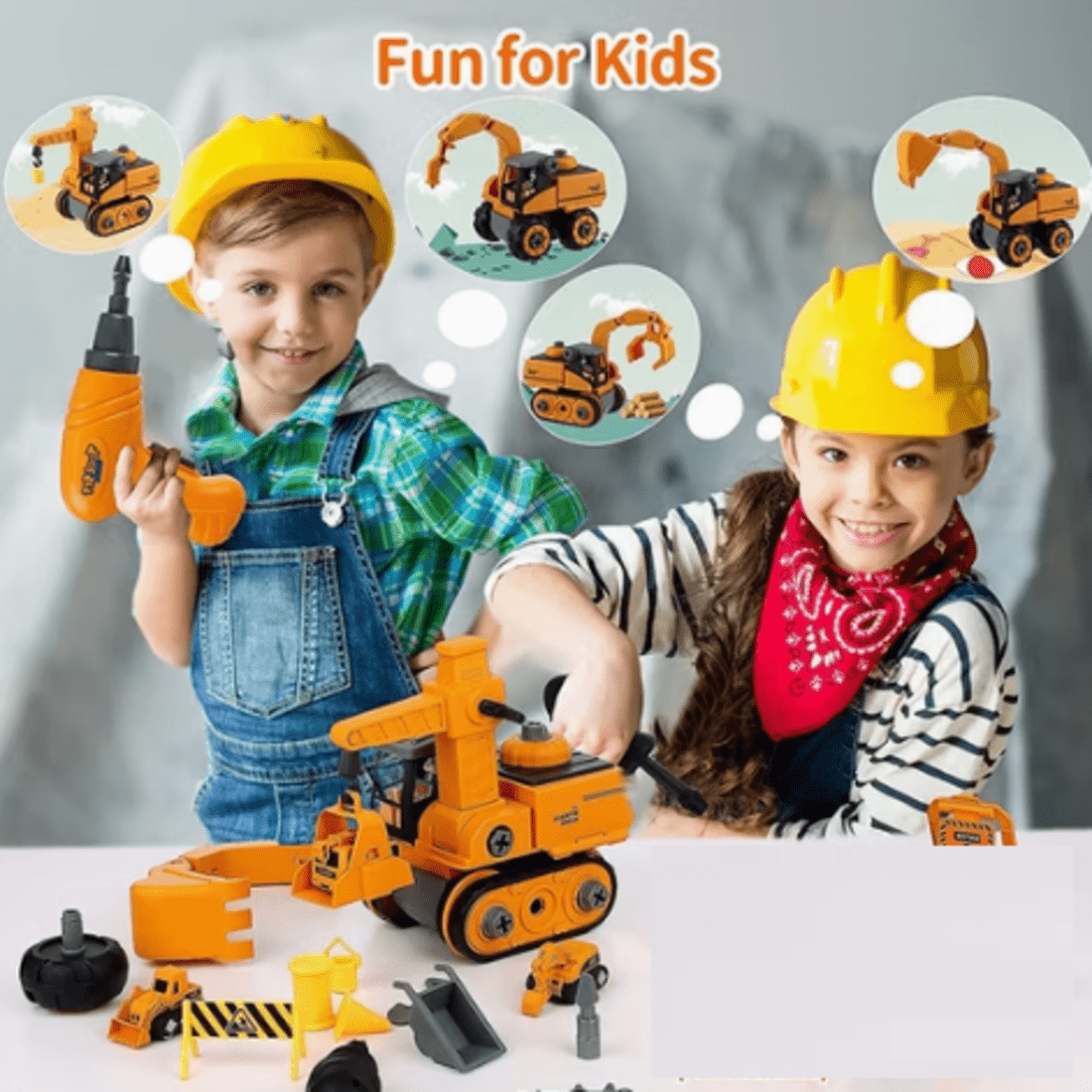 BUILDTRIQ – Electric Engineering Construction Kit for Children with Screwdrivers and Vehicle Parts 3