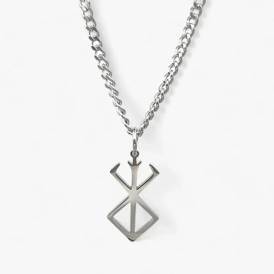Berserker Rune Necklace - Stainless Steel Pendant for Strength & Protection 0