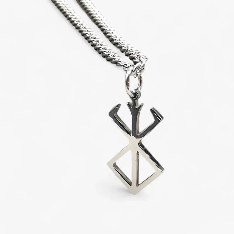 Berserker Rune Necklace - Stainless Steel Pendant for Strength & Protection 1