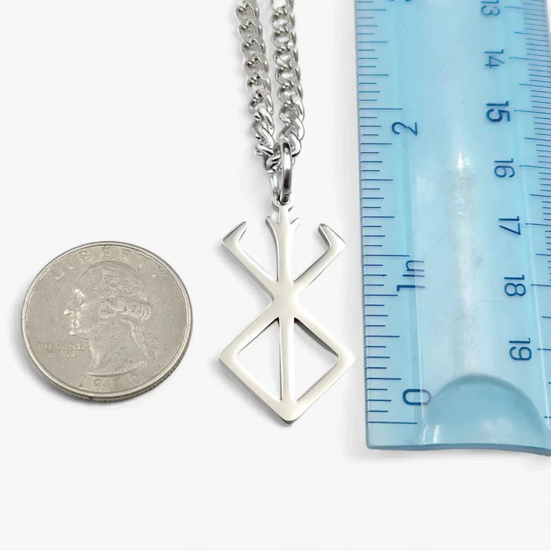 Berserker Rune Necklace - Stainless Steel Pendant for Strength & Protection 3