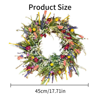 Bloomora - Handcrafted Living Door Wreath with Vibrant Floral Display 5