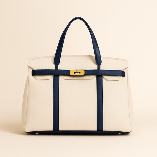 Boatkin Handcrafted Cotton Canvas Tote Bag with Durable Steel Hardware 0