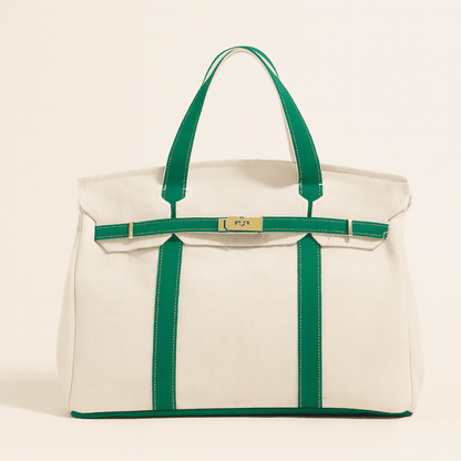 Boatkin Handcrafted Cotton Canvas Tote Bag with Durable Steel Hardware 6