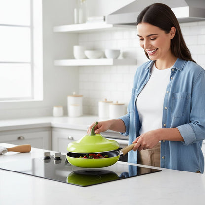 HEALTHFRY – Aluminum Non Stick Frying Pan for Clean and Balanced Cooking