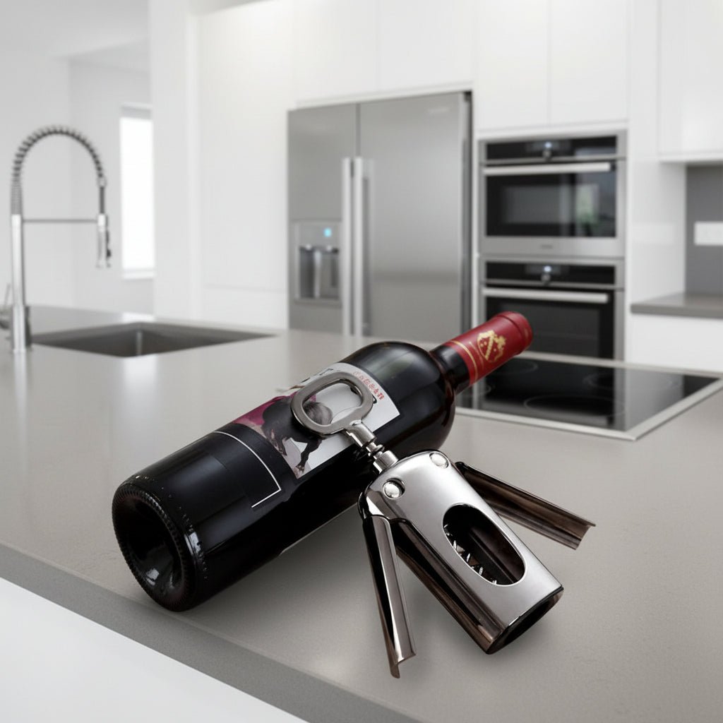 BowLift - Stainless Steel Winged Corkscrew for Effortless Wine Uncorking 0